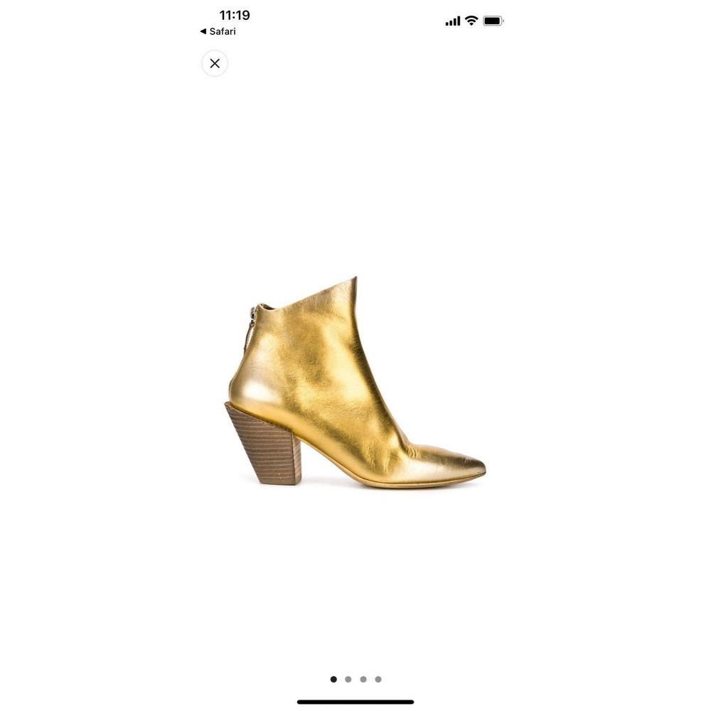 Marsell metallic pointe toe Boots IT39.5